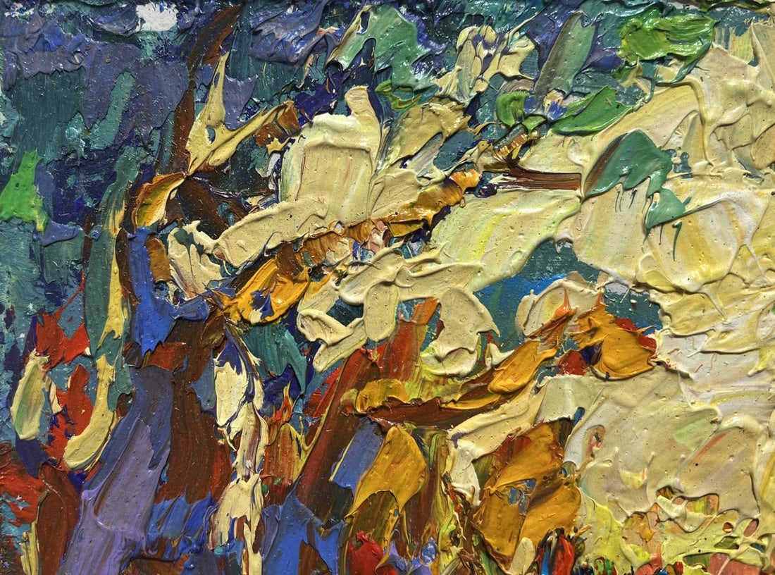 Oil painting Walking in the old park Alex Kalenyuk - 4