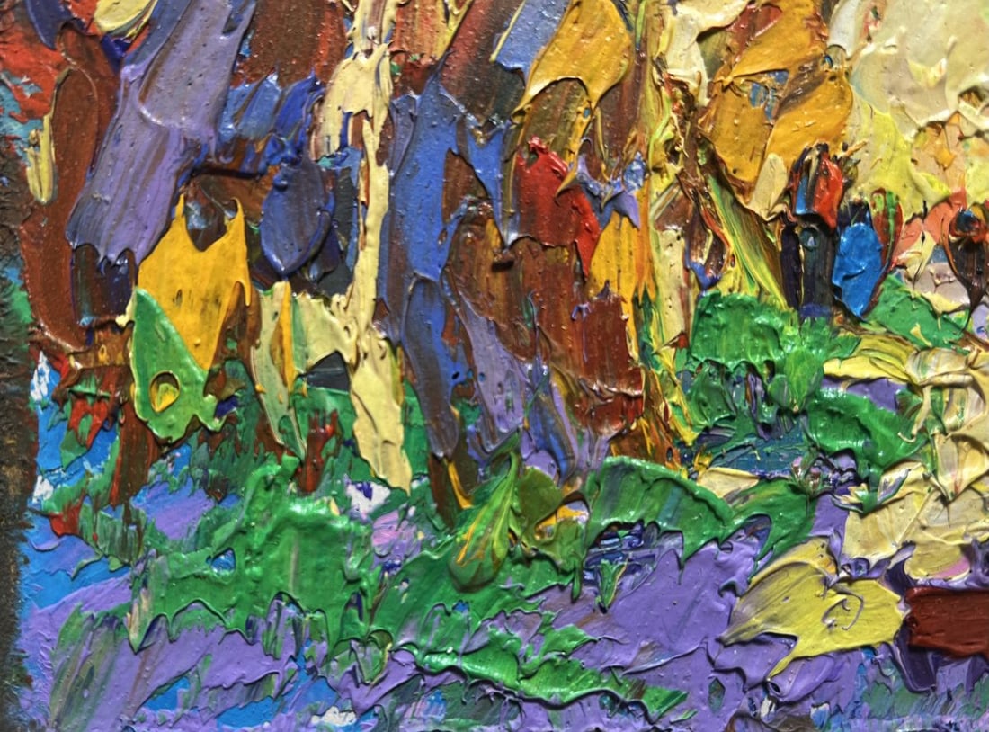 Oil painting Walking in the old park Alex Kalenyuk - 5