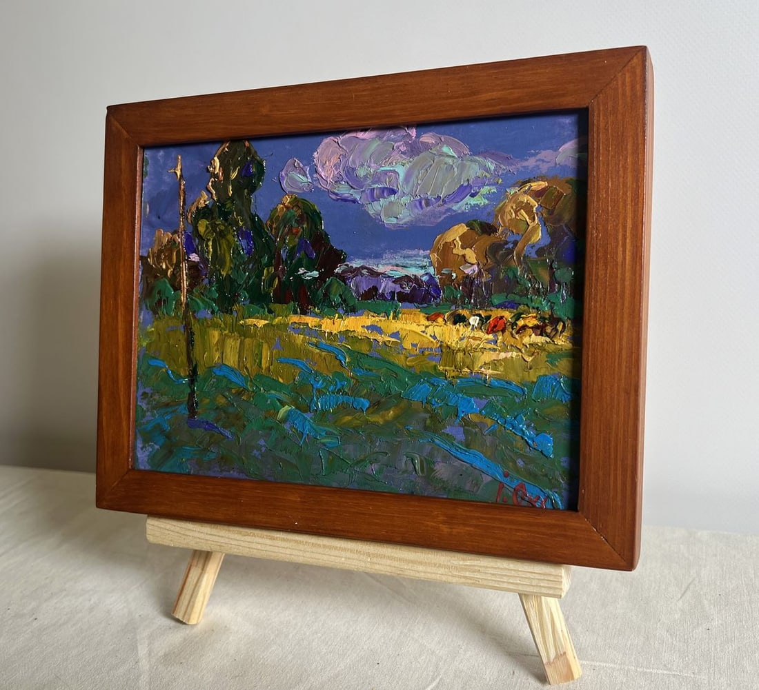 Oil painting Evening rays of the sun Oksana Kalenyuk - 2