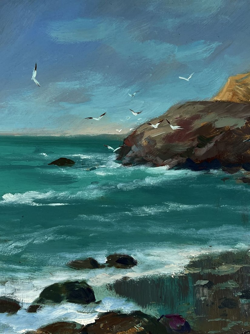 Oil painting Boats on the seashore Yuriy Suprunchuk - 4