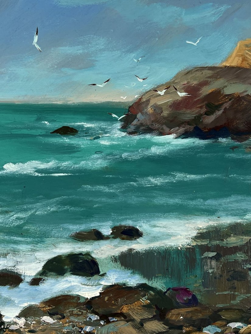 Oil painting Boats on the seashore Yuriy Suprunchuk - 5