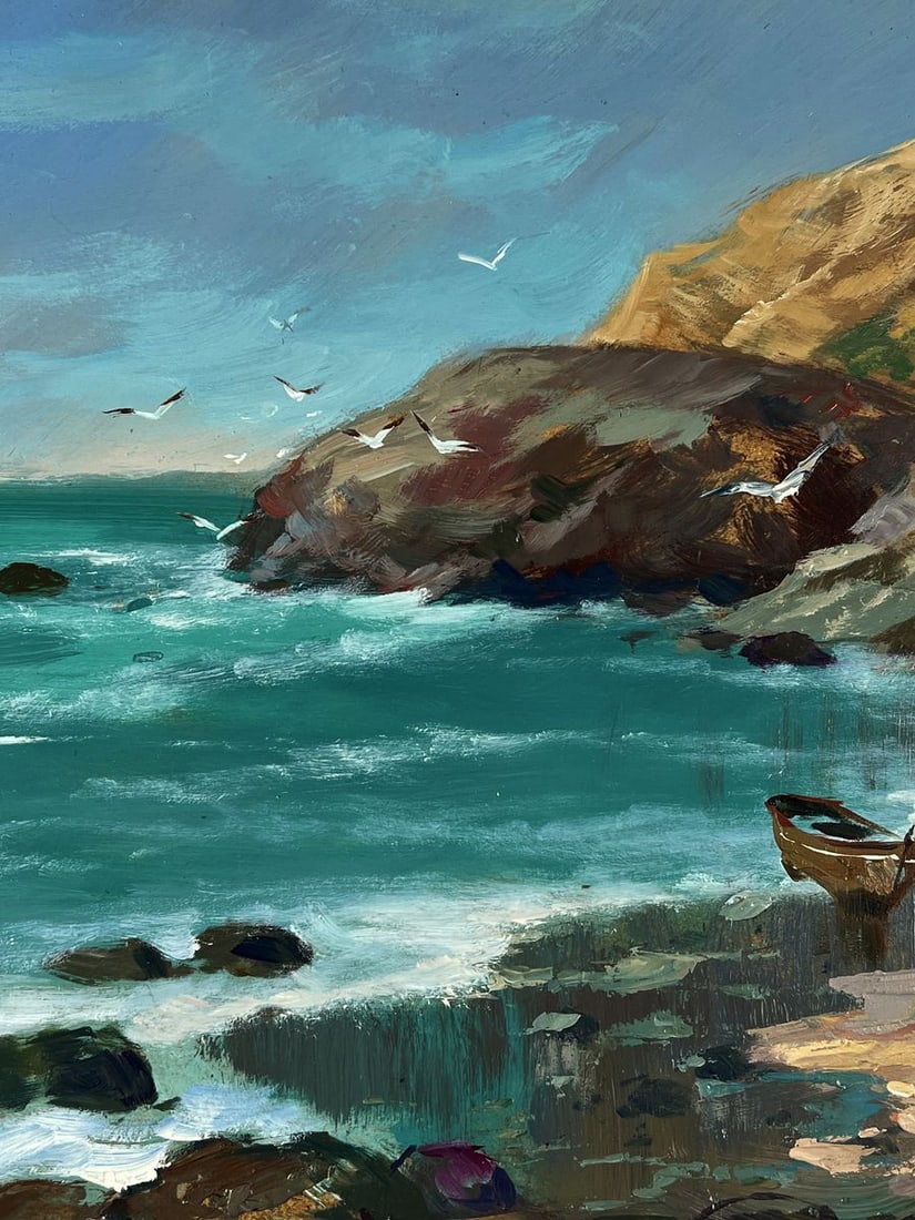 Oil painting Boats on the seashore Yuriy Suprunchuk - 6