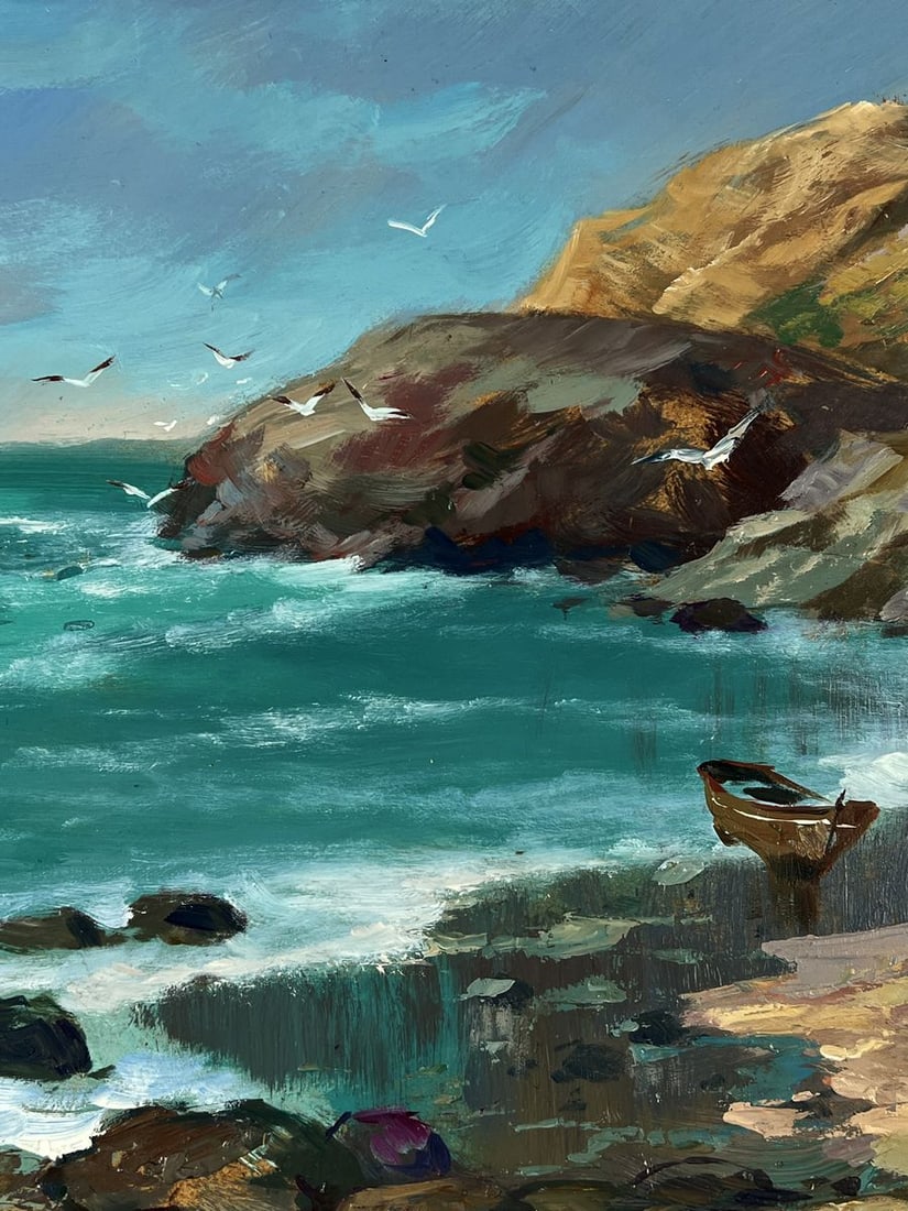 Oil painting Boats on the seashore Yuriy Suprunchuk - 7