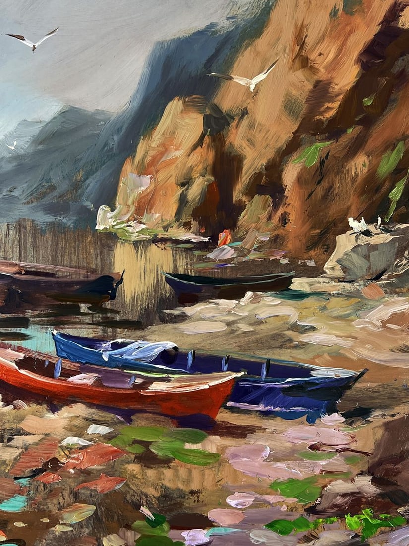 Oil painting Rocky Pier of the Sea Yuriy Suprunchuk - 6