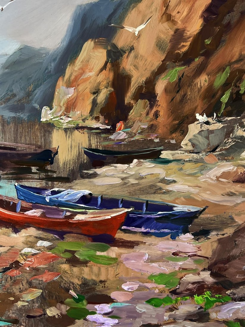 Oil painting Rocky Pier of the Sea Yuriy Suprunchuk - 7