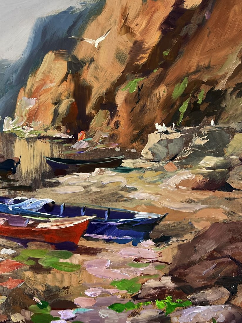 Oil painting Rocky Pier of the Sea Yuriy Suprunchuk - 8