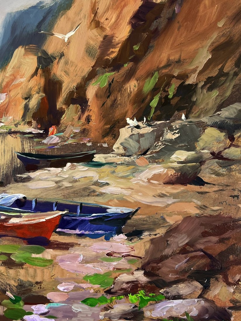 Oil painting Rocky Pier of the Sea Yuriy Suprunchuk - 9