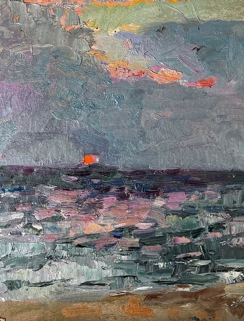 Oil painting Sunset Over the Sea Ivan Kovalenko - 4