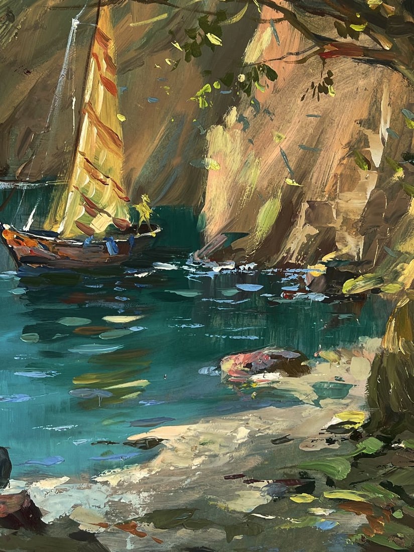 Oil painting Boats on the shore Yuriy Suprunchuk - 10