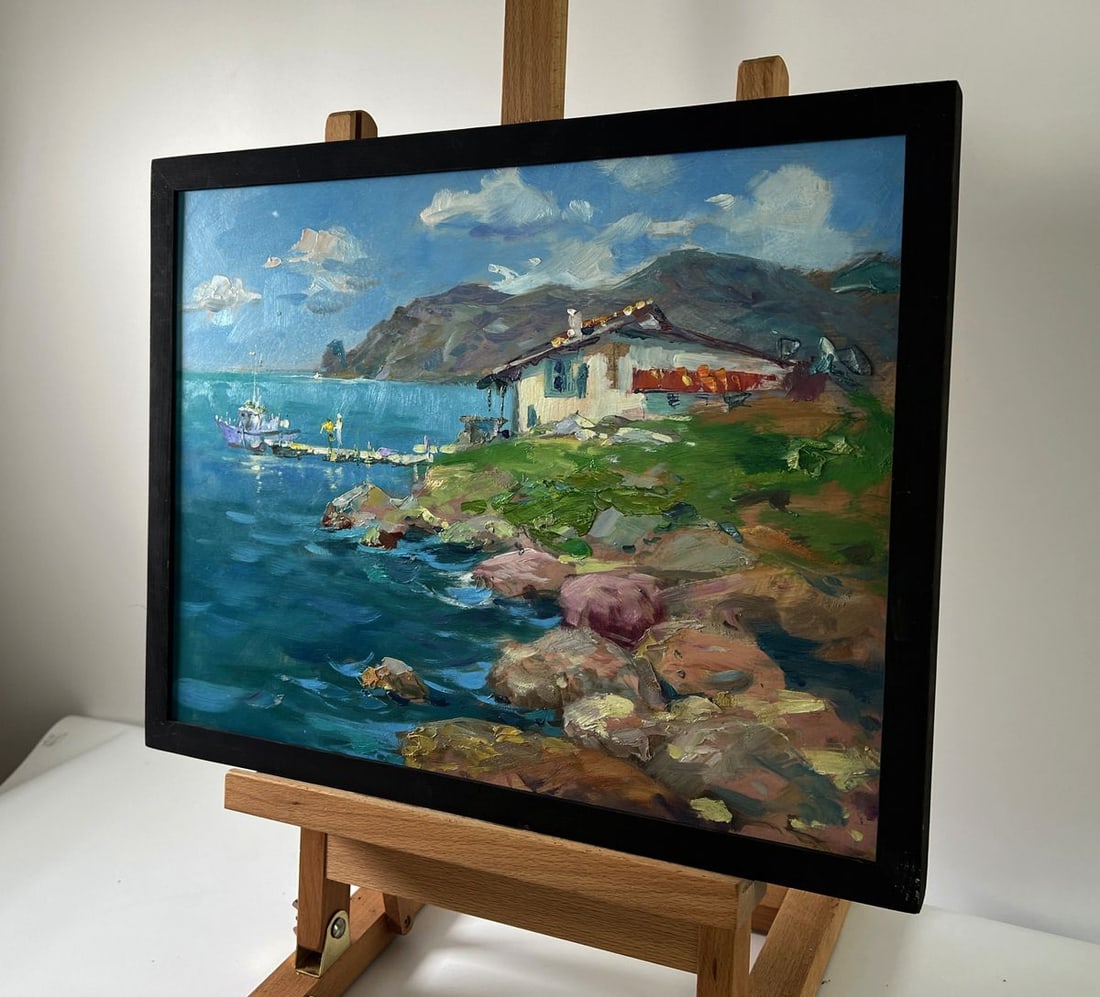 Oil painting House by the sea Yuriy Suprunchuk - 2