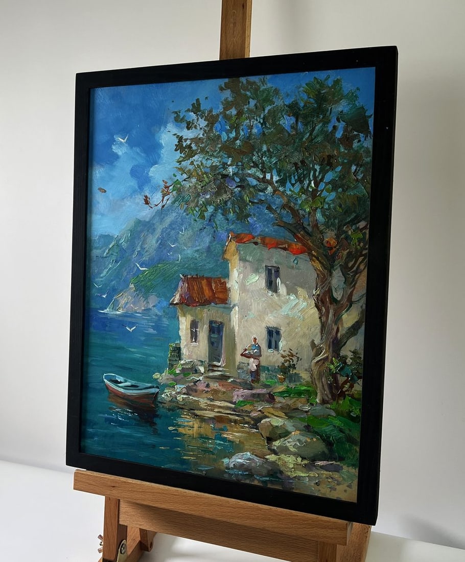 Oil painting House by the sea Yuriy Suprunchuk - 2
