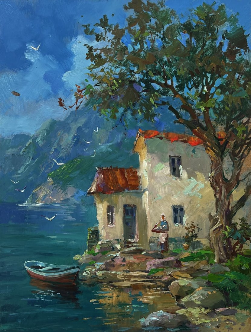 Oil painting House by the sea Yuriy Suprunchuk - 3
