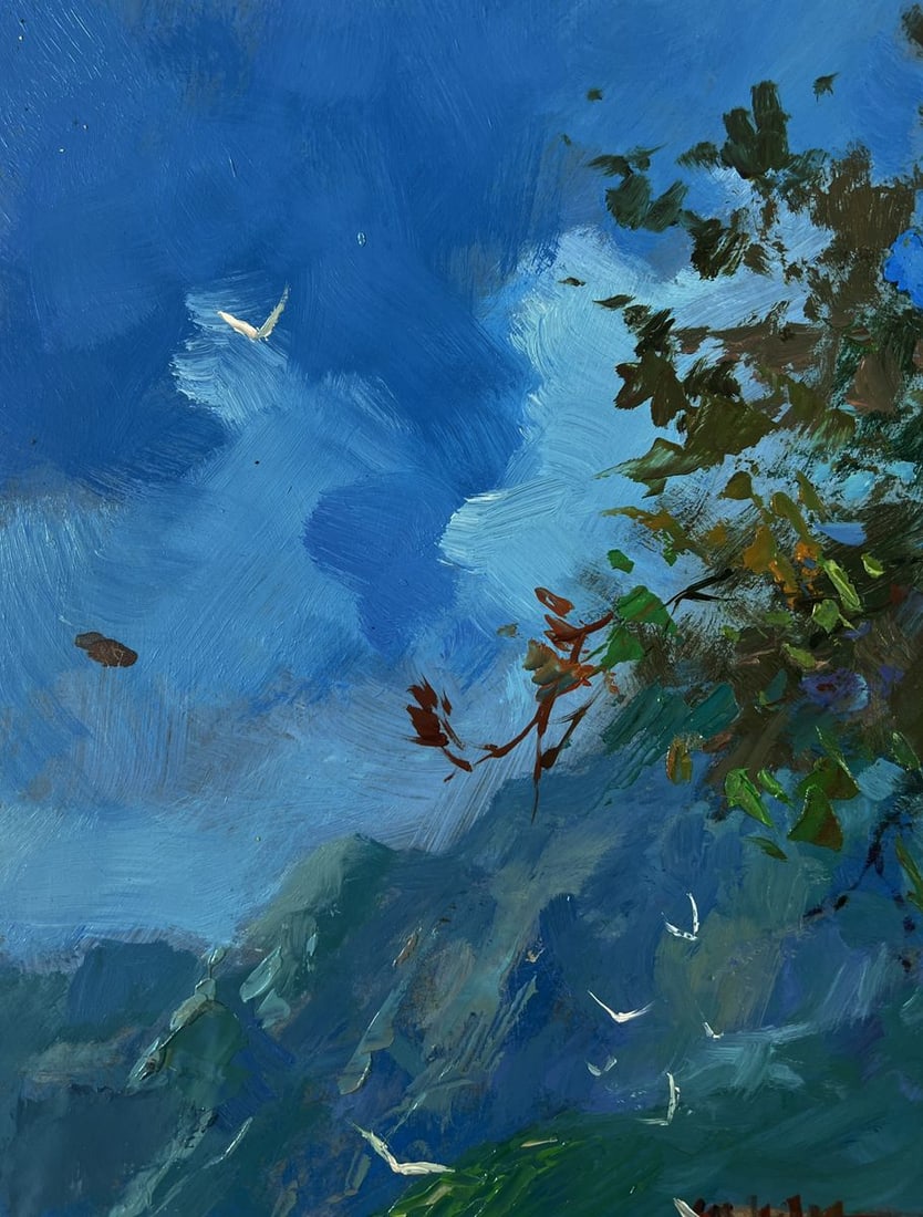 Oil painting House by the sea Yuriy Suprunchuk - 5