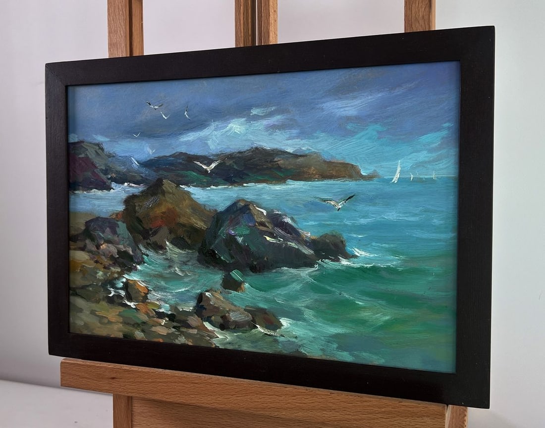 Oil painting A sea storm is approaching Yuriy Suprunchuk - 2