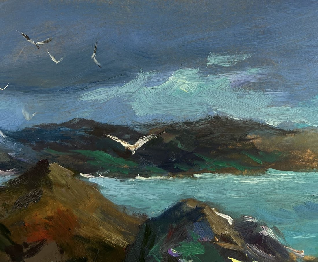 Oil painting A sea storm is approaching Yuriy Suprunchuk - 5