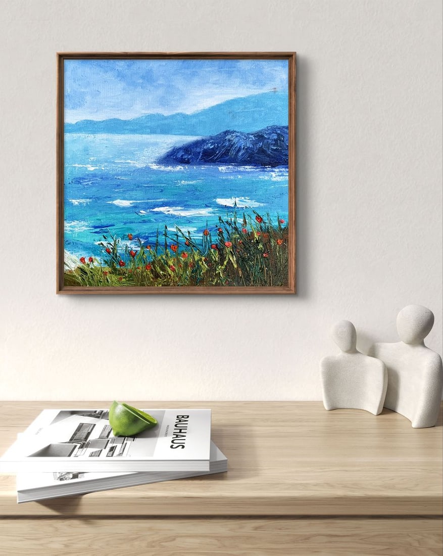 Oil painting Calm sea Tatyana Derdey - 3