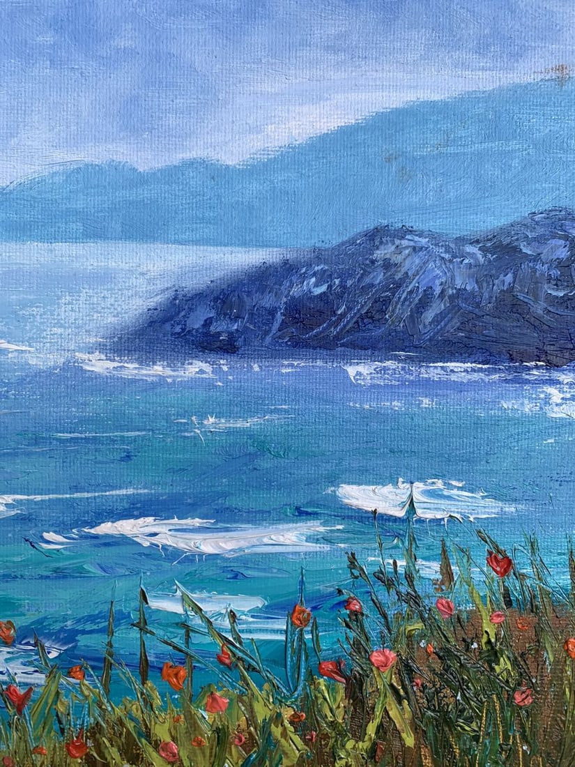 Oil painting Calm sea Tatyana Derdey - 6