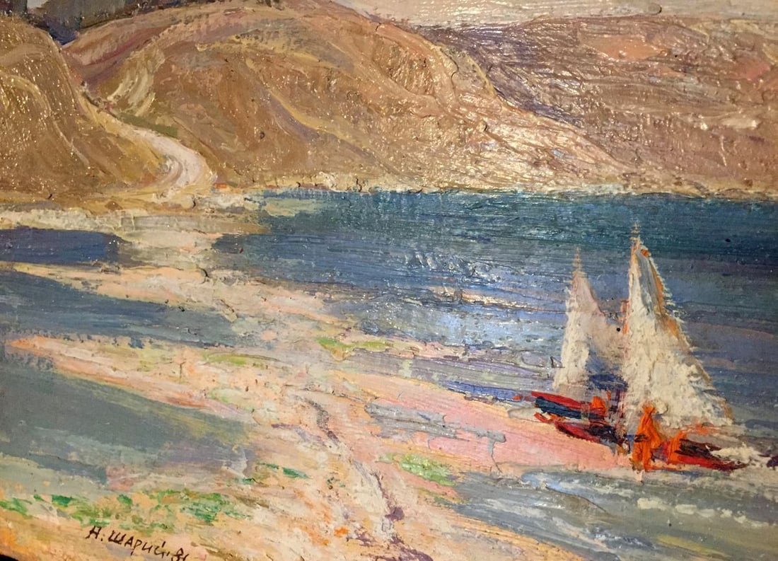 Oil painting Ship at the sea Shary Anatoly Ivanovich - 2