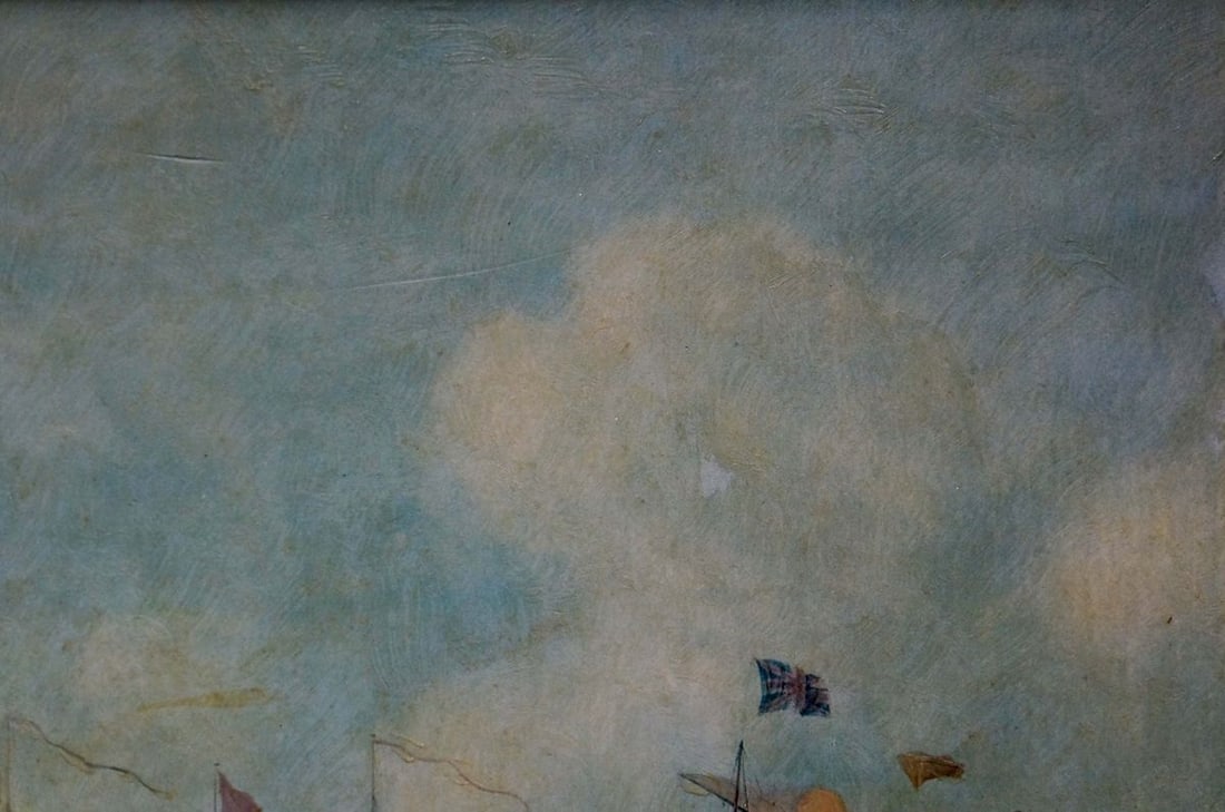 Oil painting Naval battles - 4