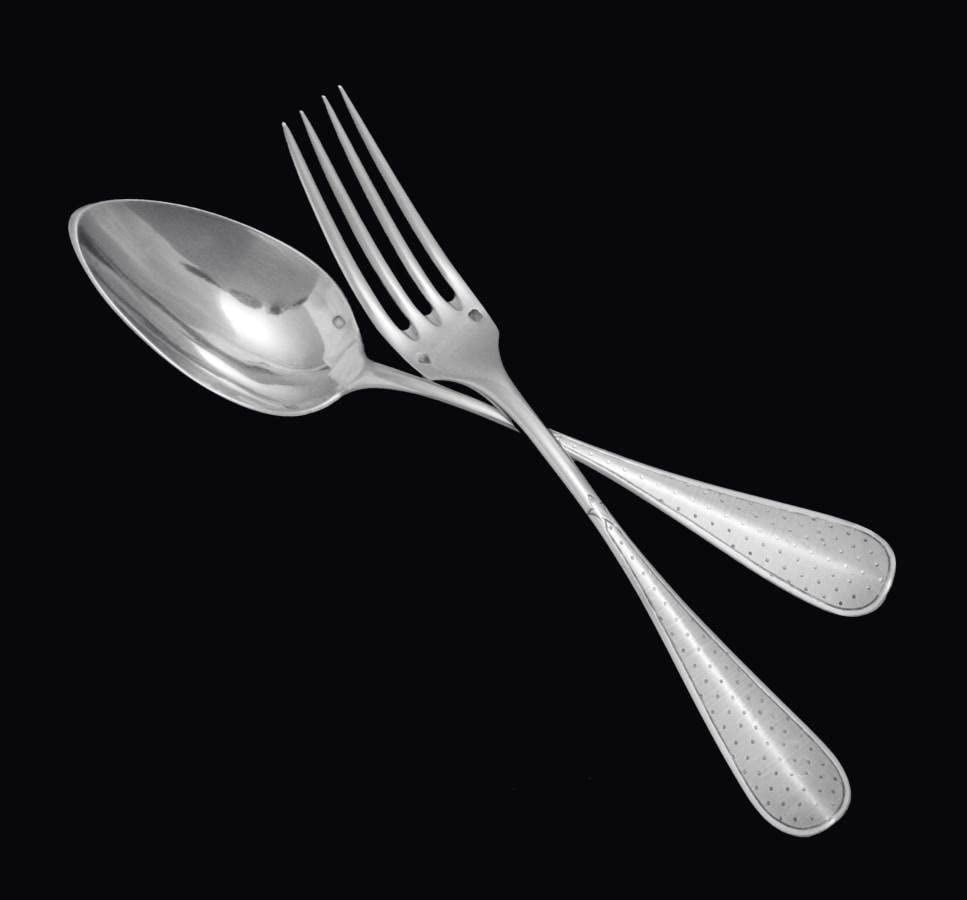 THOMAS HENIN 95pc LOUIS XVI FRENCH STERLING SILVER DESSERT FLATWARE SET, 1850s - 2