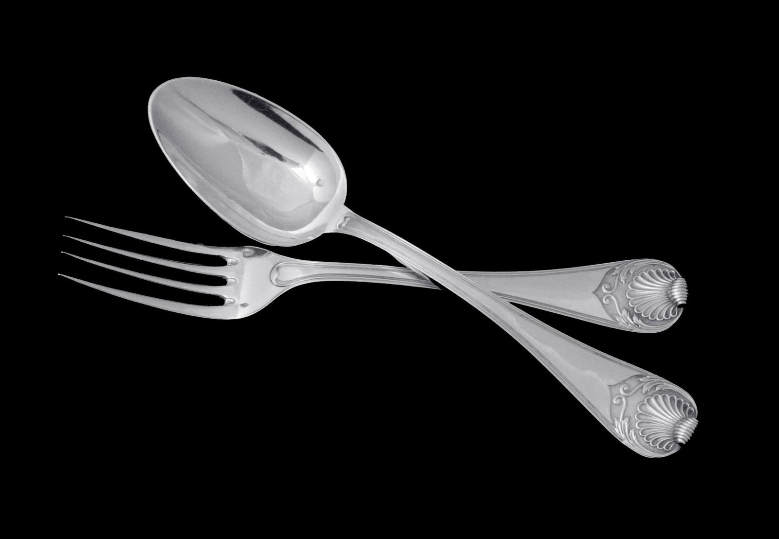 BOIN-TABURET 298pc 950 STERLING SILVER FLATWARE SET PLUS 15pc. SERVING PLATTER SET - 7