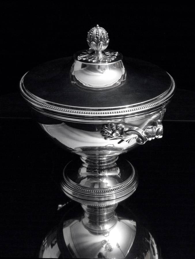 TETARD - ANTIQUE FRENCH STERLING SILVER TUREEN,1850-1899, Bowls,19th Century - 2