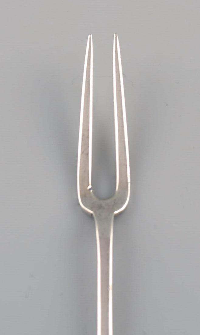 Kay Bojesen (1886-1958), Denmark. Cold meat fork in silver (830). 1920s / 30s. - 2