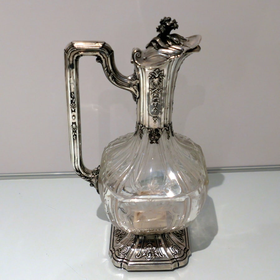 Late 19th Century French Silver & Crystal Claret Jug Paris Circa 1895 Edward Tetard - 7