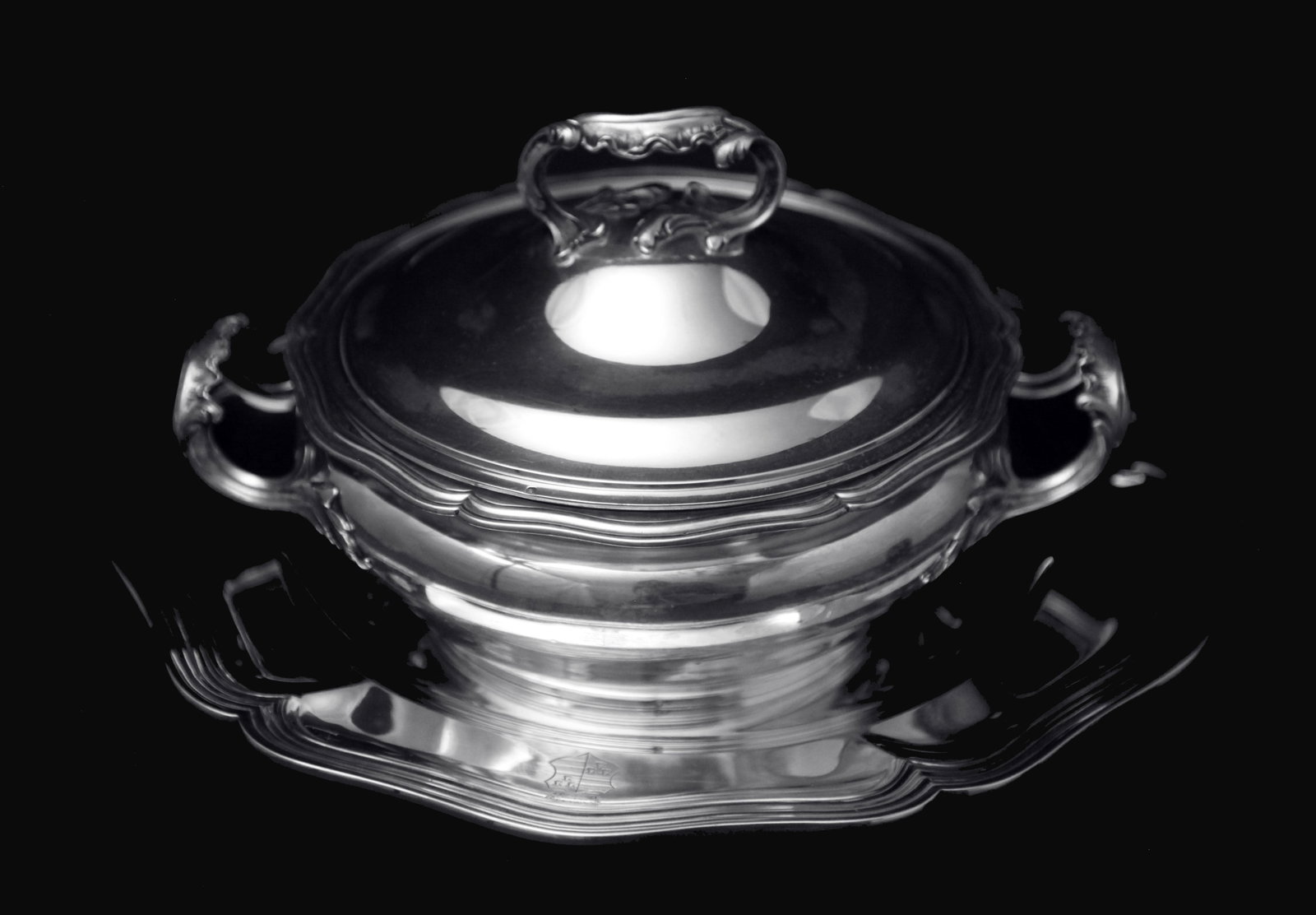 Puiforcat (Hermes) - Antique French Sterling Silver Vegetable Server & Serving Platter - MINT ! (1 of 5)