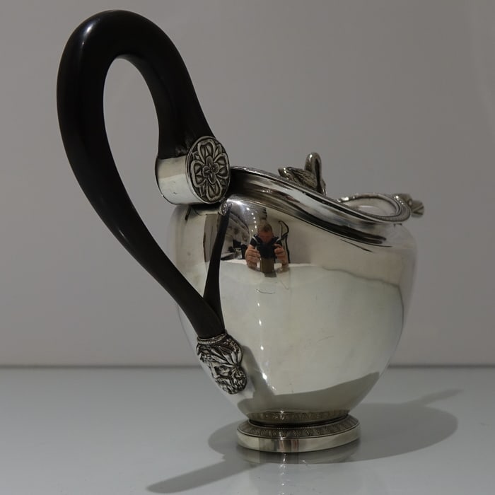19th Century Antique Silver Teapot Circa 1830 Brussels? - 3