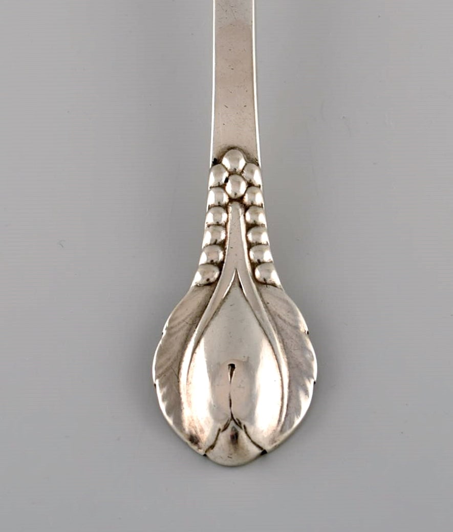 Antique Evald Nielsen Number 3 dessert spoon in silver (830). Dated 1927. - 3