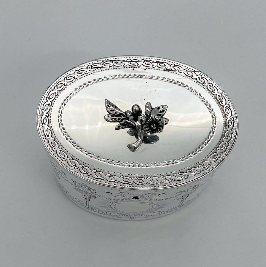 18th Century Antique George III Silver Tea Caddy London 1777 Thomas & Richard Payne - 7