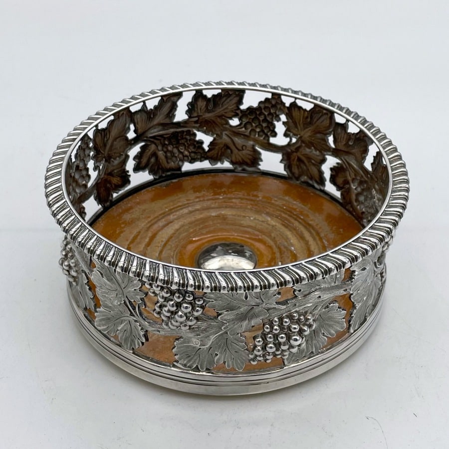 Early 19th Century Antique George IV Silver Pair Wine Coasters Sheffield 1828 T Settle & Gunn & Co - 7