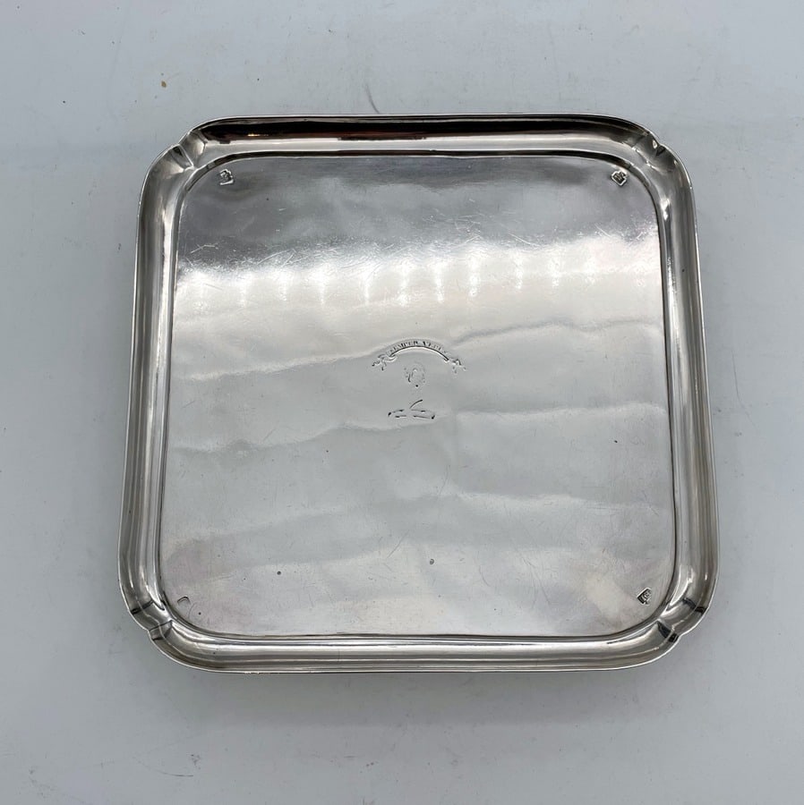 Mid 18th Century Antique George II Silver Salver Edinburgh 1743 Robert Gordon - 2