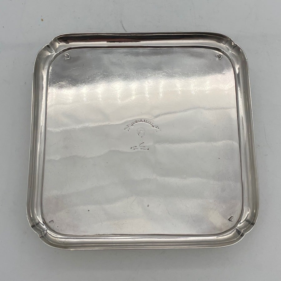 Mid 18th Century Antique George II Silver Salver Edinburgh 1743 Robert Gordon - 3