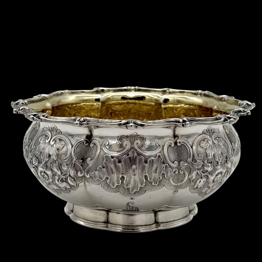 19th Century Antique Victorian Silver Small Bowl London 1843 Robert Garrard - 2