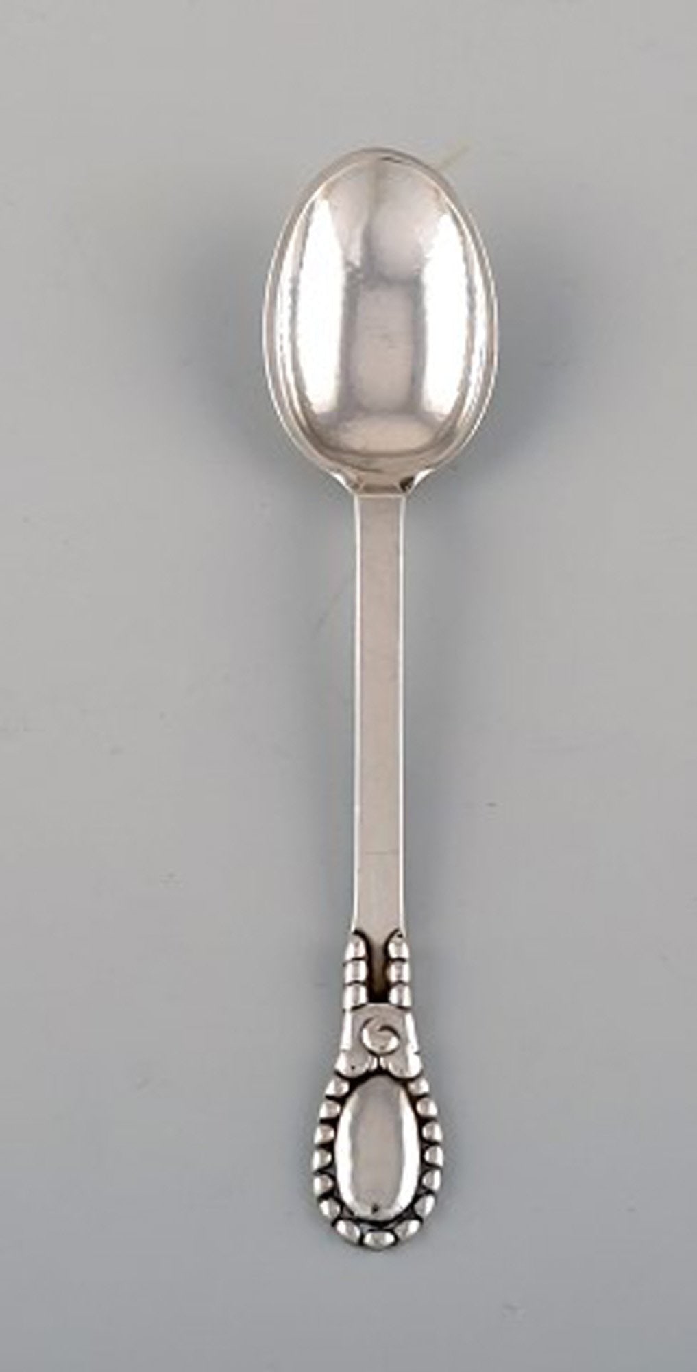 Evald Nielsen number 13. Twelve large teaspoons in hammered silver (830). 1920s. - 2