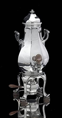 TETARD FRERES ANTIQUE ART DECO 6pc STERLING SILVER TEA SET, SERVING TRAY & WRAPS - 4