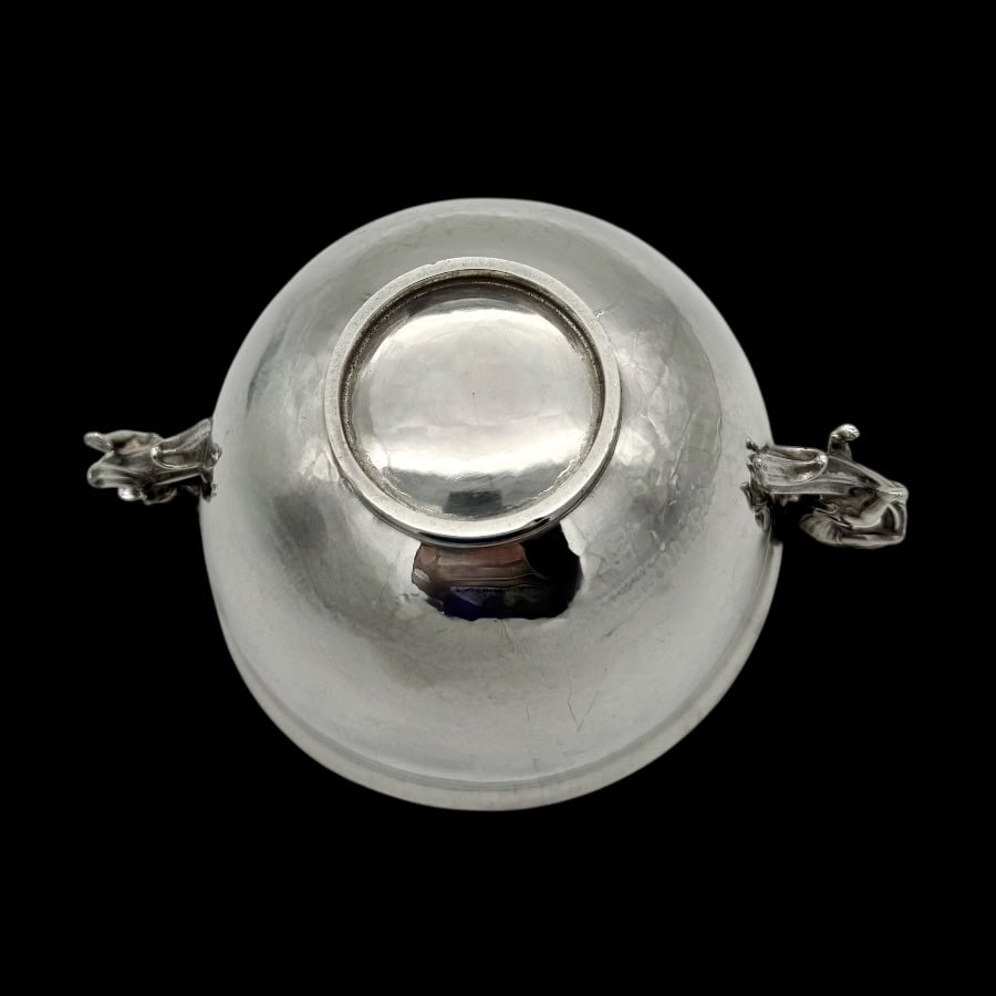 Mid 20th Century Modern Sterling Silver Bon Bon Dish London 1962 Leslie Gorden Durbin - 4