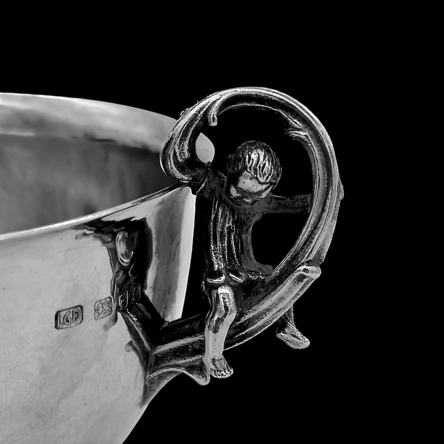 Mid 20th Century Modern Sterling Silver Bon Bon Dish London 1962 Leslie Gorden Durbin - 5