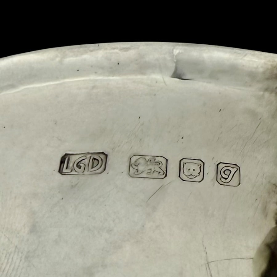 Mid 20th Century Modern Sterling Silver Bon Bon Dish London 1962 Leslie Gorden Durbin - 7