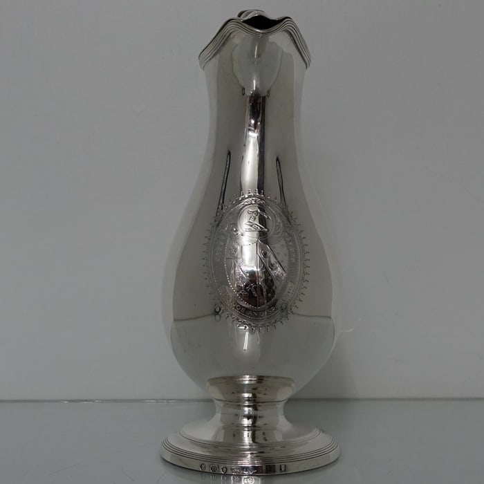 Geo 111 Sterling Silver Wine/Hot Water Jug London 1788 John Scofield - 2