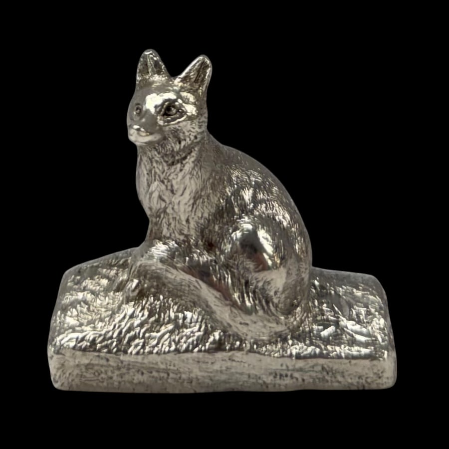 Early 20th Century Antique Edwardian Sterling Silver Novelty Pair Menu Holders London 1909 Garrard & - 7