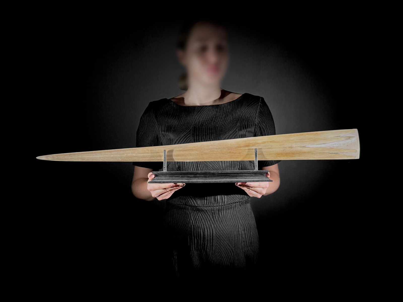 Beautiful engraved Swordfish rostrum - Marine motif - 3