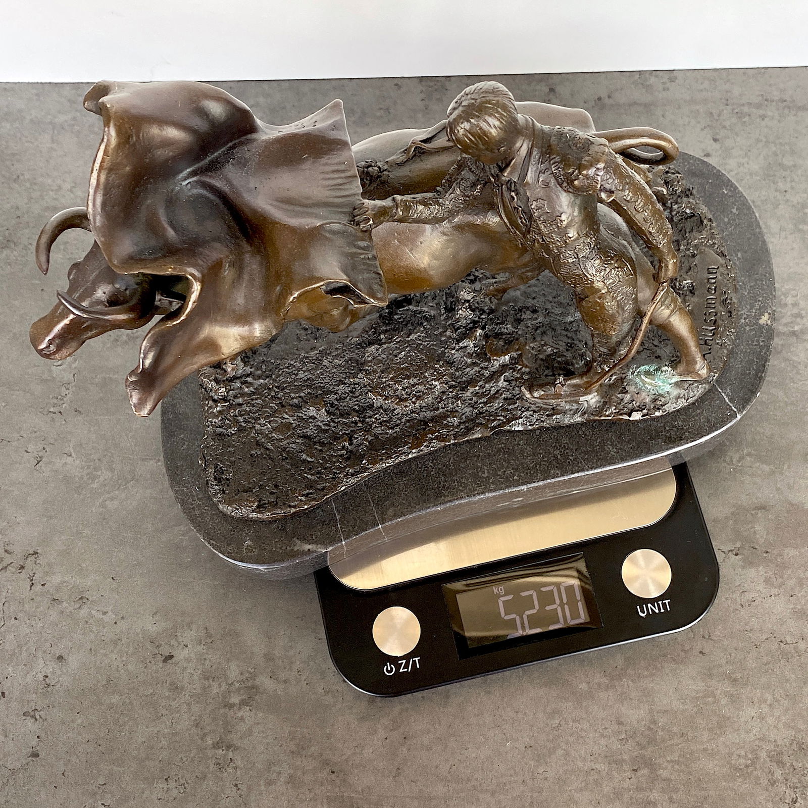 Bronze Statue of a Corrida bullfighter / Matador on marble base - 8