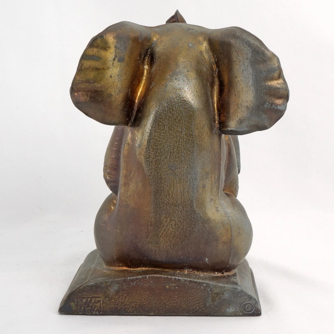 Single Elephant Reading Book Bookend - 4