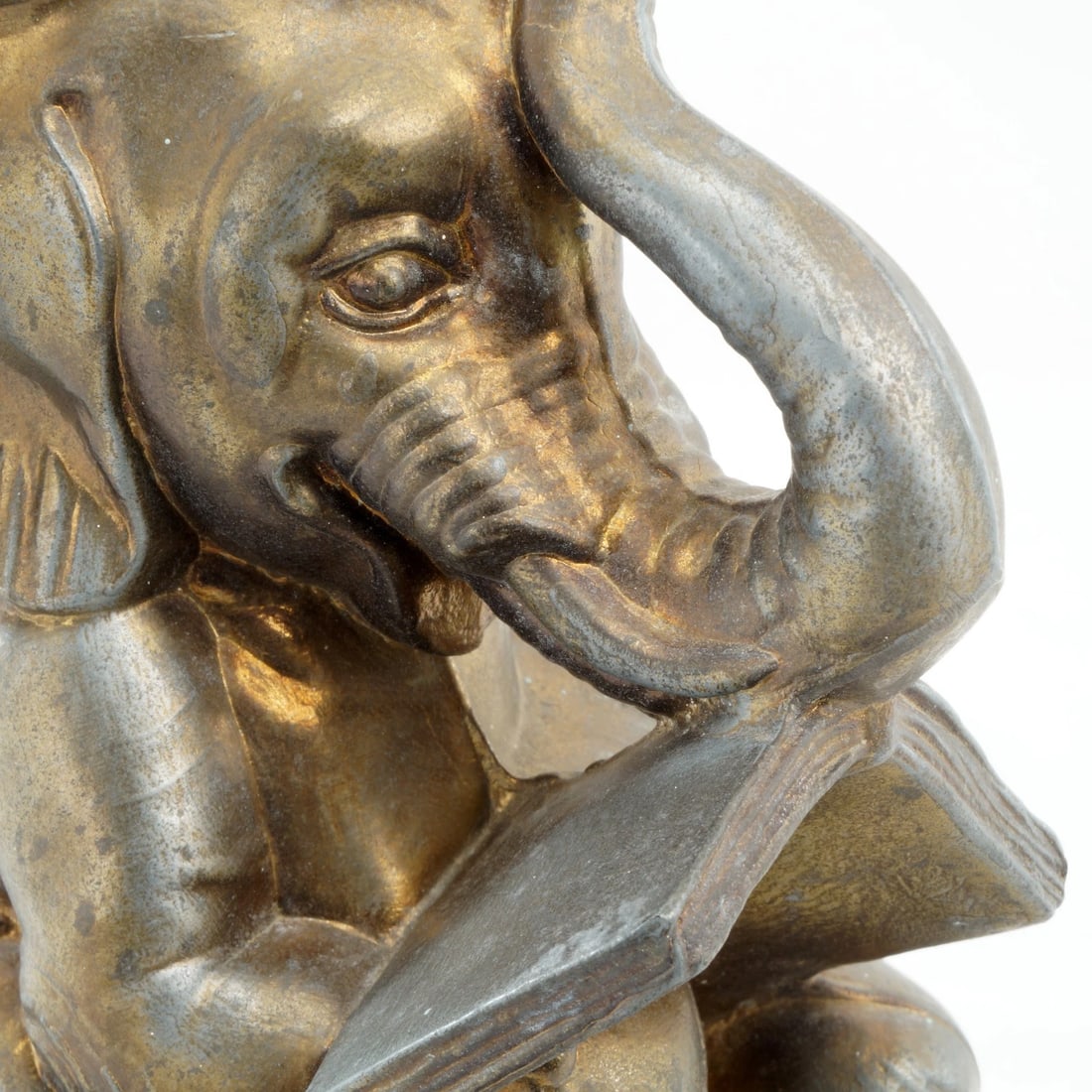 Single Elephant Reading Book Bookend - 6