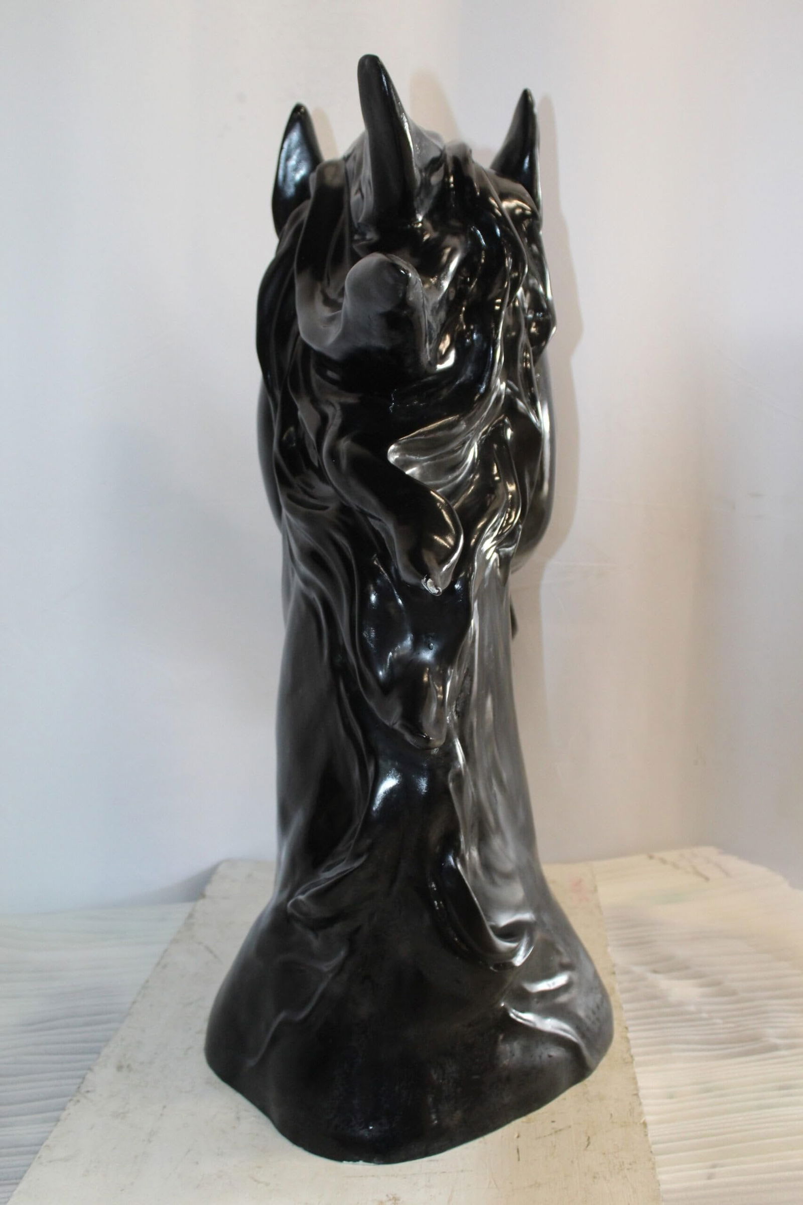 Pure Elegance, Fiberglass Black Stallion Bust 36" x 14" x 36"H - 10