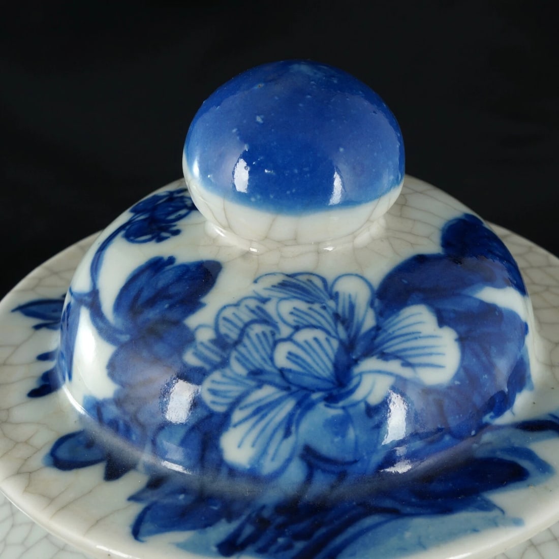 19th C Chinese Lidded Jar Kangxi Mark - 12