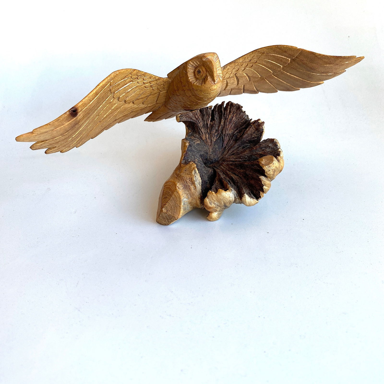 Hand carved wooden owl - 5